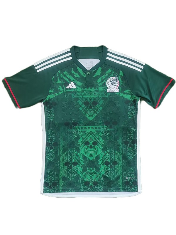 Mexico maglia del giorno dei morti Divisa da calcio da uomo kit da calcio top maglia sportiva verde 2023-2024
